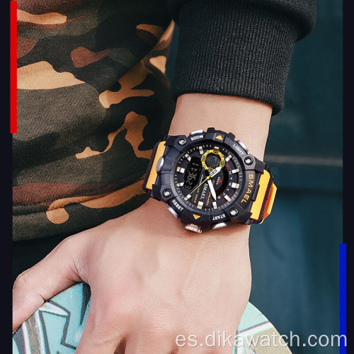 Relojes deportivos militares para hombre de moda SMAEL de cuarzo de lujo